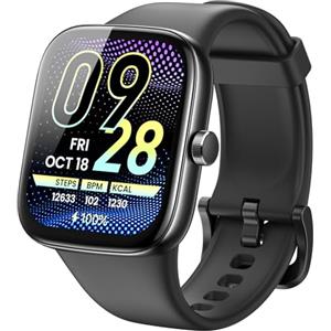 TOZO S7 Smartwatch Uomo Donna con 1.85" AMOLED Schermo Risoluzione 390x450 PPI Orologio con Bluetooth Chiamata e Messaggio Multipla Funzione di Salute e Vida 100+ Modalità Sportive IP68 Nero