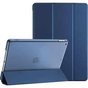Procase Cover per iPad 9 2021/8 2020/7 2019/iPad 10.2" Custodia[A2602 A2603 A2604 A2605 A2270 A2428 A2429 A2430 A2197 A2198 A2200], Smart Cover Sottile Leggero Traslucida Smerigliata -Blu Scuro