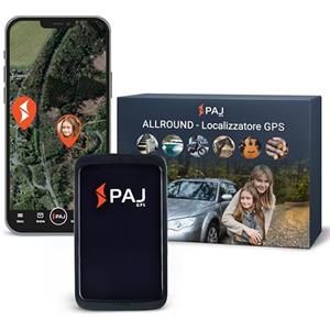PAJ GPS PAJ ALLROUND Finder, Localizzatore GPS per Auto, Moto, Anziani, Bambini, Oggetti, Tracker per Auto, Monitoraggio in Tempo Reale, Antifurto per Auto, Pulsante SOS per Emergenza