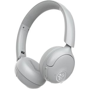 JLab Go Lux ANC Cuffie Wireless On Ear con Cancellazione Attiva del Rumore - 70+ Ore di Autonomia, Microfono Integrato, Connessione Multipla Bluetooth e Audio Spaziale, Bianco Nuvola