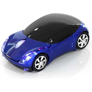 Bewinner Mouse Senza Fili per Bambini, Mouse Wireless 2.4G con Ricevitore USB, Mouse Senza Fili per Auto Mouse Ottico 1600 DPI per Laptop PC Tablet Gaming Office Mac Windows(Blu)