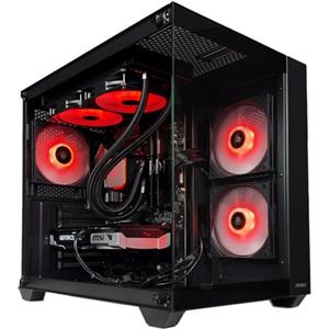 PJ DIGITAL STORE GLADIO V6 - Pc gaming Ryzen 5 7500F, Rx 9060 XT 16Gb, Ram 32Gb DDr5 6000 Mhz, Ssd NVMe 1000Gb, Dissipatore ad Aria, Windows 11 Pro, Pc desktop gaming, fino a 5,00 ghz