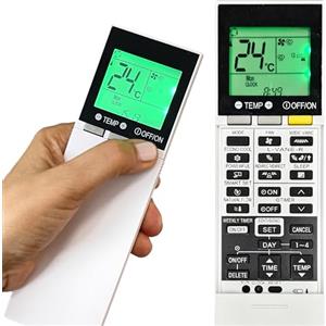 Wellclima Telecomando WEC-MI2 per condizionatore compatibile con Mitsubishi Electric universale per serie nuove MSZ-LN MSZ-AP MSZ-EF e altre, retroilluminato, funzioni avanzate, timer settimanale