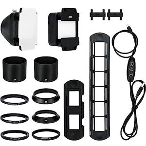 JJC 35mm Film Negativo Digitalizzazione Scanner LED Luce Set, Slide Supporto per Foto Restore