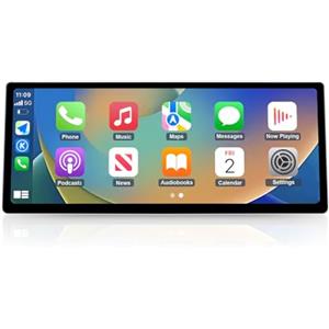 Road Top Carplay Autoradio, 12,3 pollici Car Touchscreen per BMW X1 Serie F48 con NBT sistema (2015-2018 anno), Autoradio con Cornice Stretta per Apple CarPlay/Android Auto/MirrorLink