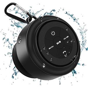 MR.LUYU Cassa Bluetooth Impermeabile, Bluetooth Cassa Altoparlante da Doccia IPX7 Impermeabile Speaker Doccia con Microfono Integrato, Casse portatili Bluetooth per Doccia,Casa, Esterno
