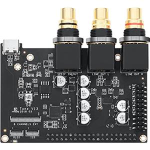 Khadas Tone1 Schede Audio Interne,ES9038Q2M DAC Audio Portatile Stereo, 32 bit /384KHz,120dB SNR, XMOS XU208 Micro-Controller Multi-Core RISC,Scheda Audio ad Alta Risoluzione per PC,(VIMS Edition)
