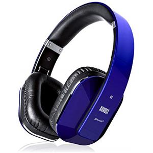 August EP650, Cuffie Bluetooth Senza Fili v4.2, Sterero Auricolare Wireless Bluetooth con NFC aptX e Funzione Multipoint, Blu
