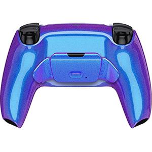 eXtremeRate Rise 2.0 Remap Kit Programmabile per ps5 Controller BDM-010/020,Palette Back Button Cover Posteriore per ps5 Joystick,2 Tasti Aggiuntivi per Joypad-Camaleonte Viola Blu