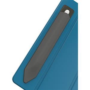 MyGadget Porta Pennino Adesivo Compatibile con Apple Pencil (1° e 2° Generazione) - Astuccio Autoadesivo per Tablet | iPad in Lycra e Pelle PU - Grigio