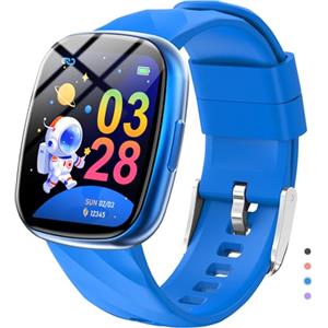Alutoria Smartwatch per Bambini, IP68 Impermeabile Orologio Smartwatch Fitness Activity Tracker Watch con 100+ Modalità Sportive, Frequenza Cardiaca,Monitor Del Sonno Regalo per Ragazzi Ragazz,Blu