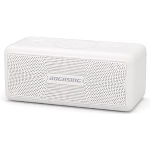 BOGASING Cassa Bluetooth Potente Portatile, M5 Casse Bluetooth 5.3, Bassi Extra 40W e Audio Stereo, 30h di autonomia, Impermeabile IPX7, EQ, USB/TF/AUX Speaker Altoparlante Bluetooth da casa (Bianco)