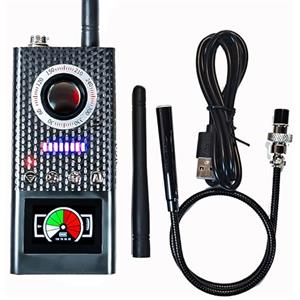 GiDaCom Rilevatore di microspie e di Segnali GSM GPS EMF Telecamere Nascoste per Privacy e Sicurezza localizzatori GPS Auto, scanner controllo Casa e Ufficio sistema AI integrato intelligente