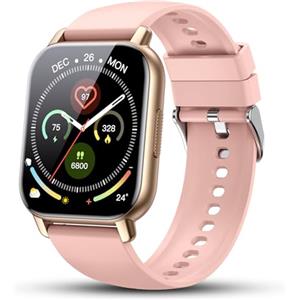 Poounur Smartwatch Uomo Donna con Effettua o Risposta Chiamate, 1.85" Orologio Smartwatch Contapassi/Sonno/Cardiofrequenzimetro, 110+ Modalità Sportivo Smart Watch, IP68 Orologio Fitness per Android iOS
