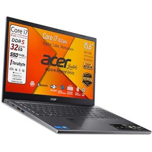 acer, Notebook Intel Core i7-13620H, Raptor Lake, Ram DDR5 32Gb, SSD Pcie 1Tb, Display 15,6" FHD IPS BlueLightShiled, Tastiera retroilluminata, fingerprint, thunderbolt, Win 11Pro, pronto all'uso