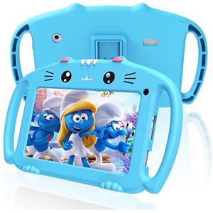 VESWWE Tablet per Bambini 7 Pollici Android Tablet Bambini con WiFi Quad Core 32GB ROM Controlli Parentali Applicazioni Educative 3 a 12 anni Ragazza Ragazzo (Blu)