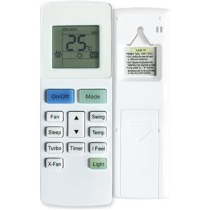 Wellclima Telecomando condizionatore YAW1F - Pronto all'uso, sostituisce solo modelli uguali di forma e codice- Per Gree, per Argo, per Viessmann, per Storm, per Montana, per Daitsu