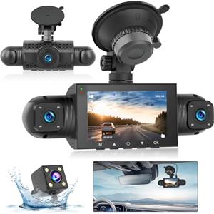 Hikity Dash Cam per Android Autoradio USB BSD 1080P Impermeabile Mini Telecamera per Auto Visione Notturna Dash Camera Registrazione Auto Videocamera 360° Grandangolo