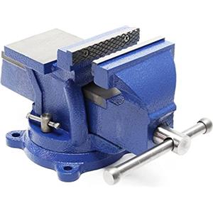 Wiltec Morsa da banco Heavy Duty 100mm con incudine e ganascia di serraggio per sollecitazioni pesanti