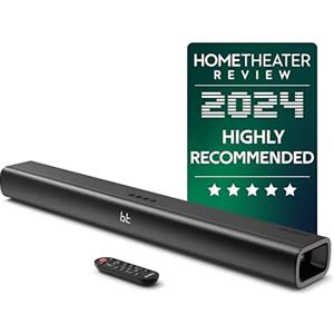 Majority Naga 80 Soundbar Bluetooth per TV | Barra Audio 2.2 Canali 140W con Subwoofer Integrato | HDMI ARC, Ottico, AUX, USB | Soundbar per Smart TV con Suono Surround 3D