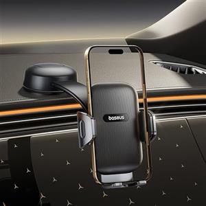 Baseus C03 Air Supporto Telefono Auto a Ventosa, Porta Cellulare Auto Universale per Cruscotto e Parabrezza, Doppia Rotazione a 360° per iPhone Samsung Tutti gli Smartphone