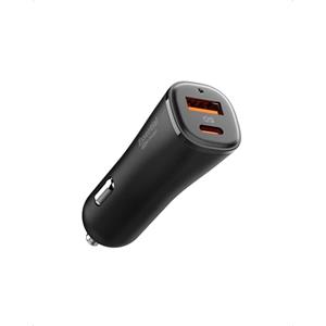 Spigen ArcStation Essential 48W Caricatore Auto USB C & A Rapido [2 Porte & Compatto] Caricatore Accendisigari PPS, PD/QC 3.0 48W Compatibile con iPhone 17 16 15 14 13 16e & Samsung S25 Pixel 10 altro