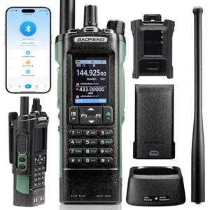 BAOFENG UV-32 Radio Dual Band da 10 W con GPS, CHIRP e Wireless, programmabile tramite APP, ricevitore AM/FM, 1000 canali, 10 zone, walkie-talkie a lungo raggio per emergenze all'aperto