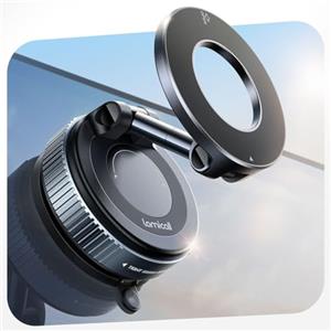 Lamicall Supporto Telefono Auto per MagSafe - [Ventosa Sottovuoto & 24X N55] 360° Rotazione, Portacellulare Auto per Cruscotto/Parabrezza, Supporto Magnetico per iPhone 17 16 15 14, Altri Smartphone