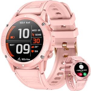 Motsfit Orologio Smartwatch Donna Fitness: 1.42" Smart Watch con Effettua Risposta Chiamate Pressione Cardiofrequenzimetro 100+ Modalità Sportive Impermeabile IP68 Tracker Orologio Compatibilità iOS e Android