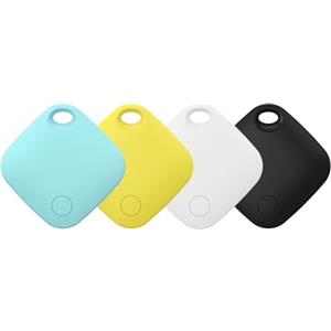 RSH Localizzatore - 4 Pezzi Smart Air Tracker Tag, Localizzatori Bluetooth Compatibile con Apple Dov'è (Solo iOS), Trova Chiavi per Valigia/Gatti/Borsa/Bambini/Cani, Batteria Sostituibile