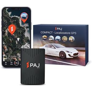 PAJ GPS PAJ COMPACT Finder 4G, Localizzatore GPS Auto, Moto, Camion - Durata Batteria fino a 40gg (Mod. Standby) - Tracker con Localizzazione in Tempo Reale, Funz. Antifurto e Notifiche di Allarme tramite App
