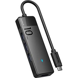 Inateck HUB USB 3.2, 10Gbps Hub USB C con 4 Puertos USB A Compatibile con MacBook PRO/Air, iMac, iPad PRO, PS4, Surface PRO