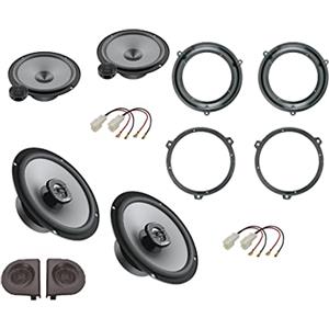 Superauto hi-fi Kit 6 Casse 165 mm Compatibile con Fiat Panda dal 2003 al 2012 169 seconda serie Con Adattatori E Supporti tweeter Altoparlanti Hertz ANTERIORE e POSTERIORE