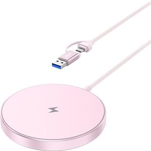 BENFEI Caricatore Wireless Magnetico 15W Compatibile con Caricatore MagSafe, iPhone 16,15 Pro/Plus/Pro Max, iPhone 14 13 12 Series, Pad di ricarica wireless Mag Safe, Caricatore Mag