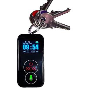 DECATRONIC Portachiavi GPS/GSM 4G con Chiamata di Emergenza SOS - Dispositivo di Sicurezza Intelligente per Donne, Bambini e Anziani, con Localizzazione in Tempo Reale e Allarme caduta SOS (FA-81)