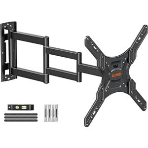 ELIVED Supporto TV a parete a braccio lungo Supporto TV ad angolo per la maggior parte dei televisori da 26 a 60 pollici Estensione di 749 mm Max VESA 400x400 mm fino a 35KG EV3017