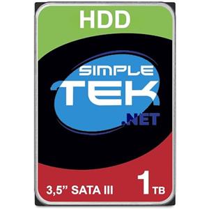 SIMPLETEK - Disco Rigido HDD Interno ad Alta Capacità 1 TB (1000 GB) da 3.5" SATA III per Computer Desktop e Workstation