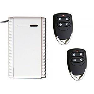 koomando Kit ricevitore + 2 telecomandi Rolling Code 433,92 MHz, ricevitore 1 canale NO-C-NC universale 12-24V + radiocomando 3 canali.