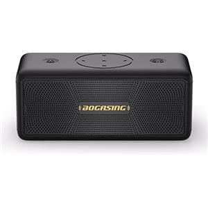 BOGASING Cassa Bluetooth Potente Portatile, M5 Casse Bluetooth 5.3, Bassi Extra 40W e Audio Stereo, 30h di autonomia, Impermeabile IPX7, EQ, USB/TF/AUX Speaker Altoparlante Bluetooth da casa (Nero)
