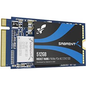 SABRENT SSD Interno PCIe NVMe M.2 2242 512GB Rocket Senza DRAM a Basso Consumo Energetico e Alte Prestazioni (SB-1342-512)