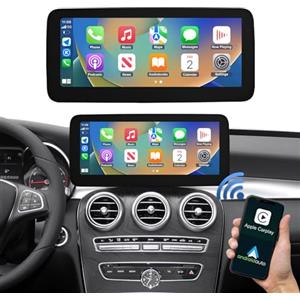 Road Top 12,3 Pollici Autoradio, CarPlay senza fili e Android Auto per Mercedes Benz C GLC V Classe W205 W447 2016-2018 Anno con sistema NTG5.0, schermo tattile Stereo Auto con Mirrorlink