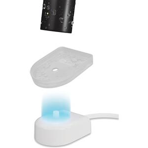 Qikfresh Custodia in silicone per base compatibile con Philips tipo HX6100 - Copertura igienica compatibile con la ricarica per spazzolini elettrici - Trasparente satinato