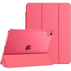 FINTIE Custodia per iPad (A16) 11ª Generazione 11" (2025) / iPad 10ª Generazione 10.9" (2022) - Sottile Leggero Opaca Semi-Trasparente Posteriore Cover Case con Auto Sveglia/Sonno, Rosa