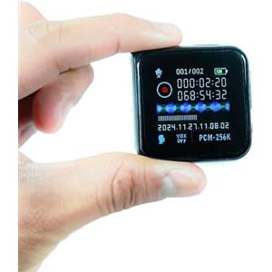 GiDaCom Mini Registratore Spia Vocale Professionale 8 GB con Attivazione Vocale VOX - Microfono Spia, Audio con Riduzione del Rumore - Cimice con Voice Recorder - Lettore MP3, Radio FM, Sveglia (M30)
