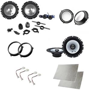 Superauto hi-fi Kit 6 Casse Compatibile con Fiat Panda dal 2003 al 2012 Qualità Con Adattatori E Supporti Altoparlanti Alpine anteriore e posteriore Completo + insonorizzante