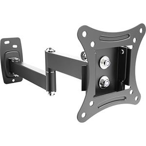 RICOO Supporto monitor muro S1211 Girevole Inclinabile Schermo PC 13-29" (33-74 cm) Staffa TV universale Televisore LED/LCD/Curvo VESA 100 x 100