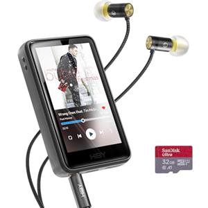 HiBy R1 HiFi lettore MP3 con Bluetooth 5.1 Hi-Res Audio certificato DSD 256 Native Tidal Qobuz Player MSEB Tuning 3" Touchscreen 32GB + auricolari Yves