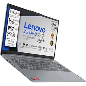 Lenovo, pc portatile Notebook, AMD Ryzen 5 5625U, 6 Core, Ram 16Gb, Display IPS FHD 15,6", SSD Nvme 256Gb, Wi-Fi 6, Bt, fingerprint, USB type-c, Tastiera retroilluminata, Win11 Pro, Pronto all'Uso