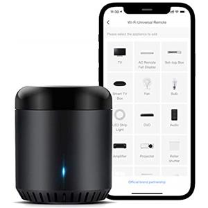 Broadlink Smart Home Hub, RM Mini3 Telecomando universale WiFi intelligente IR (a infrarossi), telecomando a infrarossi unico per tutti