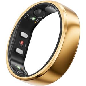 RingConn Gen 2 Smart Ring, Primo Al Mondo con Monitoraggio OSA, Nessun Abbonamento All'App, 12 Giorni di Batteria, Tracker di Stress/Frequenza Cardiaca/Salute Femminile, Compatibile Con Android e iOS